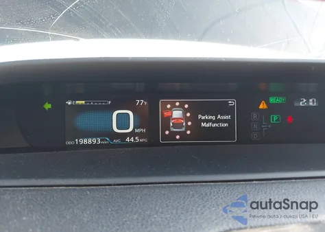 2019 Toyota Prius Xle z USA, uszkodzony, nr VIN JTDKARFU9K3074619